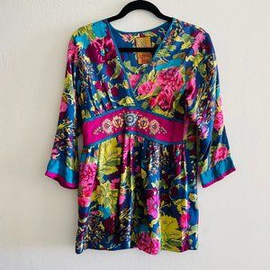 Johnny Was Silk Blouse